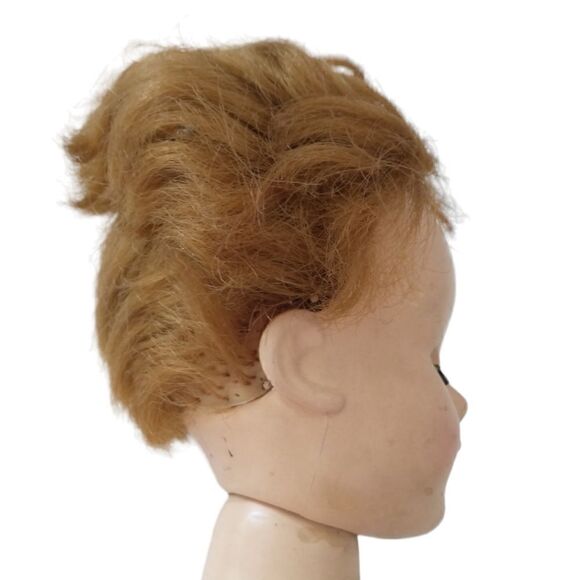 Creepy Doll Vintage Halloween Walking Sleep Eyes Dirty American Character Doll - Picture 14 of 16